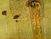Gustav Klimt beethovenfrisen oil painting